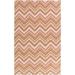 Brown/White 180 x 144 x 0.39 in Indoor Area Rug - Lark Manor™ Arnedra Chevron Handmade Tufted Wool Brown/Beige Area Rug Wool | Wayfair