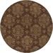 Brown/White 93 x 93 x 0.75 in Area Rug - Fleur De Lis Living Lars Brown/Tan Area Rug Wool, Cotton | 93 H x 93 W x 0.75 D in | Wayfair