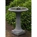 Campania International Camellia Cast Stone Birdbath Fountain Concrete | 34.5 H x 25.25 W x 25.25 D in | Wayfair FT-311-PN