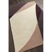 Indigo/White 126 x 93 x 0.75 in Indoor Area Rug - Orren Ellis Yiwei Handmade-Tufted Wool Beige/Purple Rug | 126 H x 93 W x 0.75 D in | Wayfair
