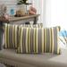 Darby Home Co Delacruz Piped Indoor/Outdoor Lumbar Pillow Polyester/Polyfill/Acrylic | 12 H x 24 W x 6 D in | Wayfair