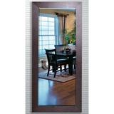 Darby Home Co Brown Leather Traditional Full length Mirror in White | 71.5 H x 31 W x 0.75 D in | Wayfair DBYH4196 34936664