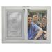 Charlton Home® Piersten Two Tone Hinged Double Opening Panel Picture Frame Metal in Gray | 9.2 H x 6.75 W x 0.63 D in | Wayfair CHRL7895 43404701