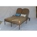 Darby Home Co Nola Outdoor Metal Chaise Lounge Metal in Brown | 54 H x 40 W x 87 D in | Wayfair DBYH9161 38261852