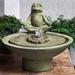 Campania International Meditation Concrete Garden Terrace Fountain, Size 14.5 H x 17.0 W x 13.0 D in | Wayfair FT-259-AS