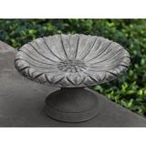 Campania International Lotus Birdbath, Small Concrete, Rubber in Green | 6.25 H x 11.25 W x 11.25 D in | Wayfair B-184-VE