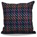 Ebern Designs Jiem Mad for Plaid Outdoor Square Pillow Cover & Insert Polyester/Polyfill blend in Indigo | 18 H x 18 W x 7 D in | Wayfair