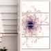 Design Art 'Perfect Glowing Fractal Flower' 4 Piece Graphic Art on Wrapped Canvas Set Canvas | 48 H x 28 W x 1 D in | Wayfair PT12143-271V
