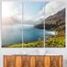 Design Art Hout Bay View from Chapmans Peak - 3 Piece Graphic Art on Wrapped Canvas Set Canvas in Blue | 28 H x 36 W x 1 D in | Wayfair PT7201-3P