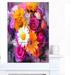 Design Art 'Bouquet of Flowers Watercolor' 3 Piece Painting Print on Wrapped Canvas Set Canvas in Orange | 36 H x 28 W x 1 D in | Wayfair