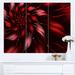 Design Art 'Multicolor Symmetrical Fractal Flower' 3 Piece Graphic Art on Wrapped Canvas Set Canvas in Red | 28 H x 36 W x 1 D in | Wayfair