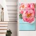 Design Art 'Bunch of Light Peony Flowers' 4 Piece Graphic Art on Wrapped Canvas Set Canvas in Pink | 48 H x 28 W x 1 D in | Wayfair PT14186-271V