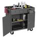 Durham Manufacturing Utility Cart w/ 12 Bins Metal in Gray | 34 H x 34 W x 24 D in | Wayfair 662-95