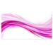 Design Art Abstract Downward Waves - Wrapped Canvas Graphic Art Print Metal in Pink | 20 H x 40 W x 1 D in | Wayfair PT8225-40-20