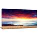 Design Art 'Colorful Clouds & Foggy Hills' Graphic Art on Wrapped Canvas in Red | 12 H x 20 W x 1 D in | Wayfair PT9641-20-12