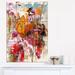 Design Art Butterfly Drinking Honey - 3 Piece Painting Print on Wrapped Canvas Set Canvas in Orange/Red | 28 H x 36 W x 1 D in | Wayfair PT6008-3PV