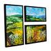 Darby Home Co Change is in the Air 3 Piece Framed Painting Print on Canvas Set Canvas in White | 24 H x 36 W x 2 D in | Wayfair DRBC2782 31558542