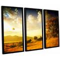Darby Home Co Autumn Vision 3 Piece Framed Photographic Print on Canvas Set Canvas in Orange | 36 H x 54 W x 2 D in | Wayfair DRBC5595 32650946
