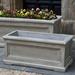 Darby Home Co Orleans Cast Stone Planter Box Concrete in Green | 16.5 H x 36.5 W x 18.5 D in | Wayfair DRBH1992 43896746