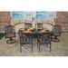 Darby Home Co Nola 7 Piece Outdoor Dining Set w/ Cushions Metal in Brown | 29 H x 72 W x 42 D in | Wayfair 2881486E1B7C48D3AB6804E0CDF5989E