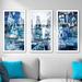 East Urban Home Times Square II' Framed Graphic Art Print Multi-Piece Image on Acrylic in Plastic/Acrylic in Blue | 25.5 H x 40.5 W x 1 D in | Wayfair