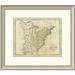 East Urban Home 'Map of the United States of America, 1796' Framed Print Paper in Gray | 21 H x 24 W x 1.5 D in | Wayfair EASN3802 39506347