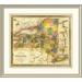 East Urban Home 'State of New York, 1840' Framed Print Plastic in Brown | 34 H x 38 W x 1.5 D in | Wayfair EASN3842 39506492