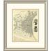 East Urban Home 'Philadelphia, Pa, 1840' Framed Print Paper in Gray | 24 H x 21 W x 1.5 D in | Wayfair EASN3858 39506547
