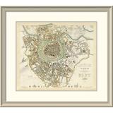 East Urban Home 'Vienna, Austria, 1833' Framed Print Paper in Gray | 27 H x 30 W x 1.5 D in | Wayfair EASN3944 39506840