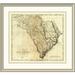 East Urban Home 'State of South Carolina, 1795' Framed Print Paper in Black/Brown | 35 H x 38 W x 1.5 D in | Wayfair EASN4443 39508587