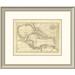 East Urban Home 'Chart of the West Indies, 1811' Framed Print Paper in Gray | 20 H x 24 W x 1.5 D in | Wayfair EASN3925 39506774