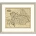 East Urban Home 'Austrian Dominions, 1812' Framed Print Paper in Gray | 26 H x 30 W x 1.5 D in | Wayfair EASN3958 39506888