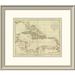 East Urban Home 'Map of the West Indies, 1796' Framed Print Paper | 21 H x 24 W x 1.5 D in | Wayfair EASN3849 39506513