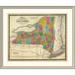 East Urban Home 'State of New York, 1831' Framed Print Paper in Gray | 37 H x 44 W x 1.5 D in | Wayfair EASN4372 39508357