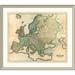 East Urban Home 'Composite: Europe, 1831' Framed Print Paper in Brown | 38 H x 44 W x 1.5 D in | Wayfair EASN4521 39508859