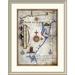 East Urban Home 'Mar Oceano - Portolan Atlas Illumination' Framed Print Paper in Brown | 38 H x 30 W x 1.5 D in | Wayfair EASN3838 39506478