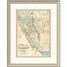 East Urban Home 'Map of the State of California, 1853' Framed Print Paper in Blue | 30 H x 24 W x 1.5 D in | Wayfair EASN4250 39507911