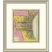 East Urban Home 'Philadelphia, 1846' Framed Print Paper in Green/Pink/Yellow | 24 H x 21 W x 1.5 D in | Wayfair EASN4370 39508348