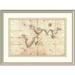 East Urban Home 'Portolan Map of Africa, the Indian Ocean & the Indian Subcontinent' Framed Print Paper in Brown | 28 H x 38 W x 1.5 D in | Wayfair