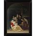 East Urban Home 'The Doctor's Visit' Framed Oil Painting Print Paper in Black/Brown | 12 H x 9 W x 1 D in | Wayfair EASN7399 39516776