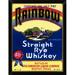 East Urban Home 'Rainbow Straight Rye Whiskey' Framed Graphic Art Print Paper in Blue/Green | 16 H x 12 W x 1 D in | Wayfair EASN7800 39525180