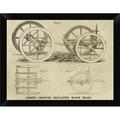 East Urban Home 'Gibson's Improved Self-Acting Wagon Brake' Framed Graphic Art Print Paper in Gray | 9 H x 12 W x 1 D in | Wayfair