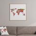 East Urban Home 'Its Your World' Framed Graphic Art Wood in Brown/Green/Red | 12 H x 12 W x 1 D in | Wayfair EASU7908 34137739