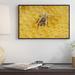 East Urban Home 'Honey Bee on Honeycomb, Germany ' Framed Photographic Print on Canvas in Gray/Yellow | 12 H x 18 W x 1.5 D in | Wayfair