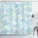 Ebern Designs Chelsea Modern Abstract Geometrical Futuristic Modern Image Stripes & Unknow Background Single Shower Curtain | Wayfair