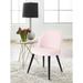 Accent Chair - Elle Decor Cami Accent Chair Faux Leather/Wood in Pink | 30.3 H x 20 W x 20.8 D in | Wayfair CHR20016C