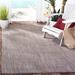 Brown/White 63 x 0.25 in Area Rug - Ebern Designs Sanyra Chevron Brown/Beige Indoor/Outdoor Area Rug | 63 W x 0.25 D in | Wayfair EBND7118 41035496