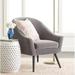 Accent Chair - Elle Decor Laurel Accent Chair Velvet/Fabric in Black/Brown/Gray | 33 H x 27.5 W x 28.7 D in | Wayfair CHR20017A