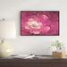 East Urban Home Floral 'Abstract Fractal Purple Flower' Framed Graphic Art Print on Wrapped Canvas Metal in Pink | 16 H x 32 W x 1 D in | Wayfair