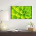 East Urban Home 'Bright Flower Petals' Framed Photographic Print on Wrapped Canvas Metal in Green | 30 H x 40 W x 1.5 D in | Wayfair